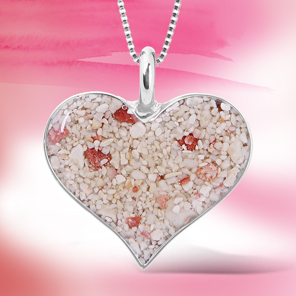 jewelry with meaning - valentines day gifts heart of sand necklace