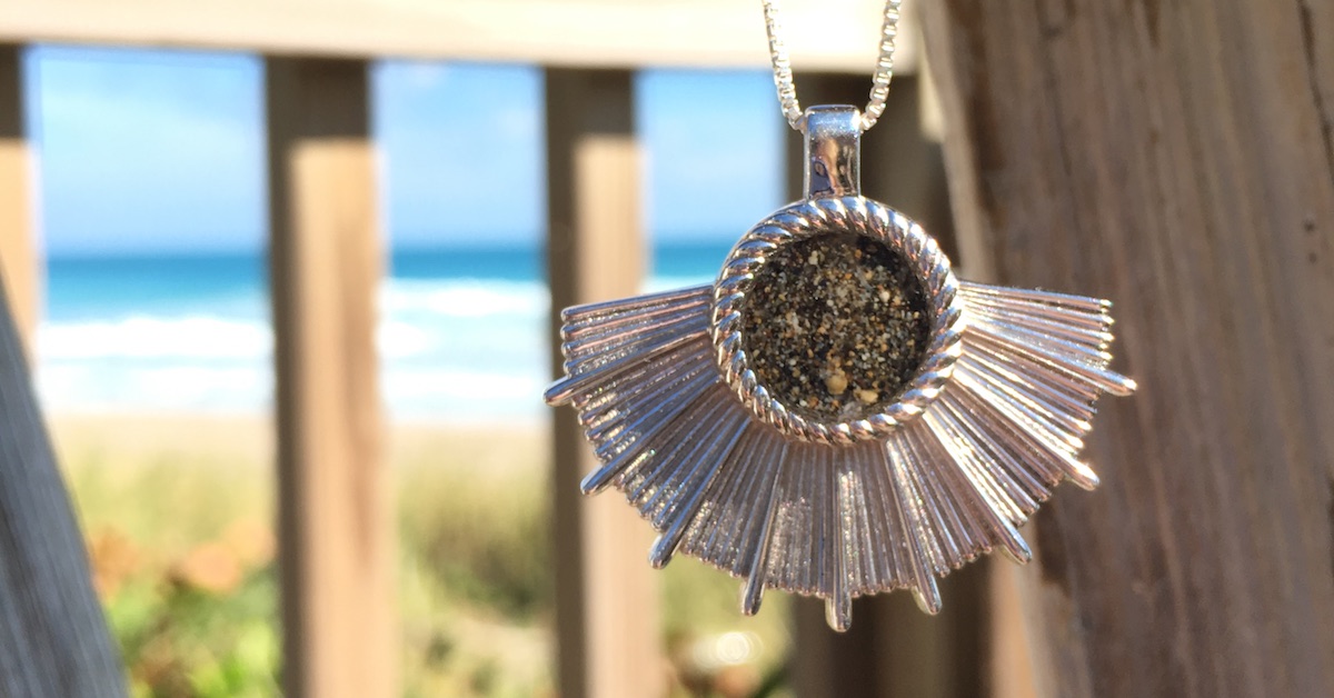 sterling silver jewelry sea fan necklace