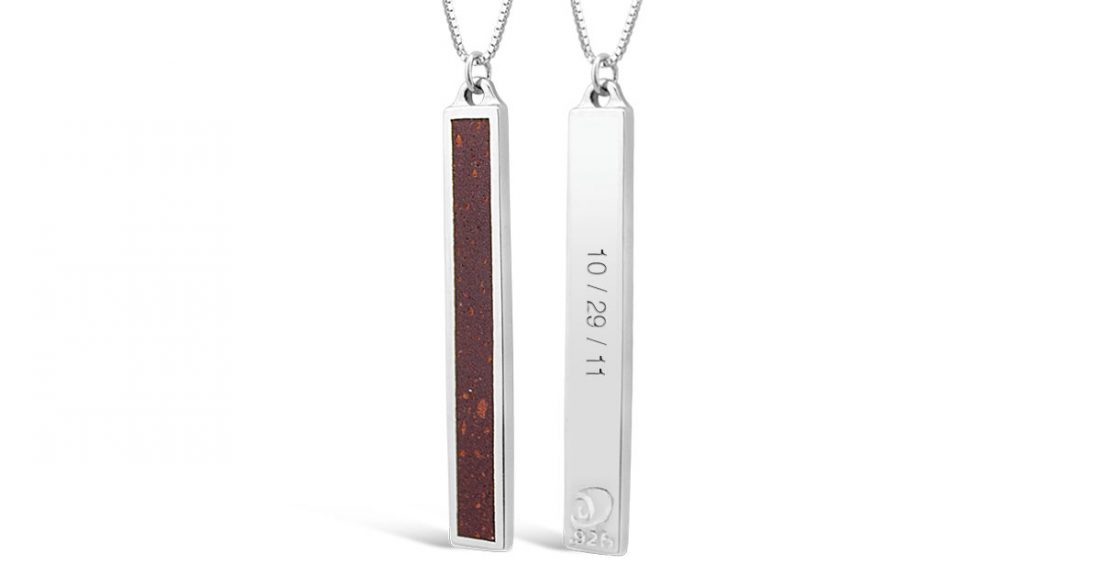 Dune Jewelry Sandbar Necklace Engraved Sedona Mystical Soil