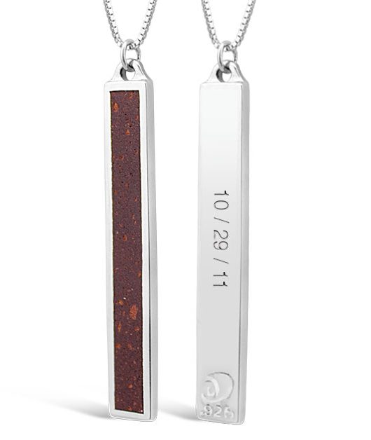Dune Jewelry Sandbar Necklace Engraved Sedona Mystical Soil