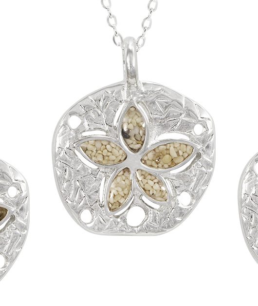Petite Natural Sand Dollar Necklace - Unique Jewelry