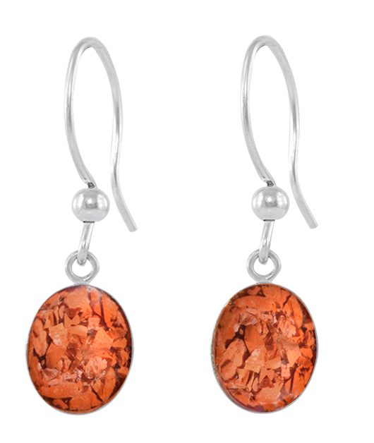 Red Opal Earrings
