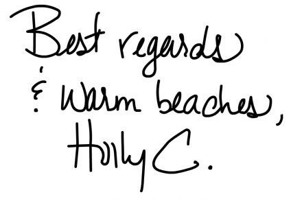 warm beaches Holly