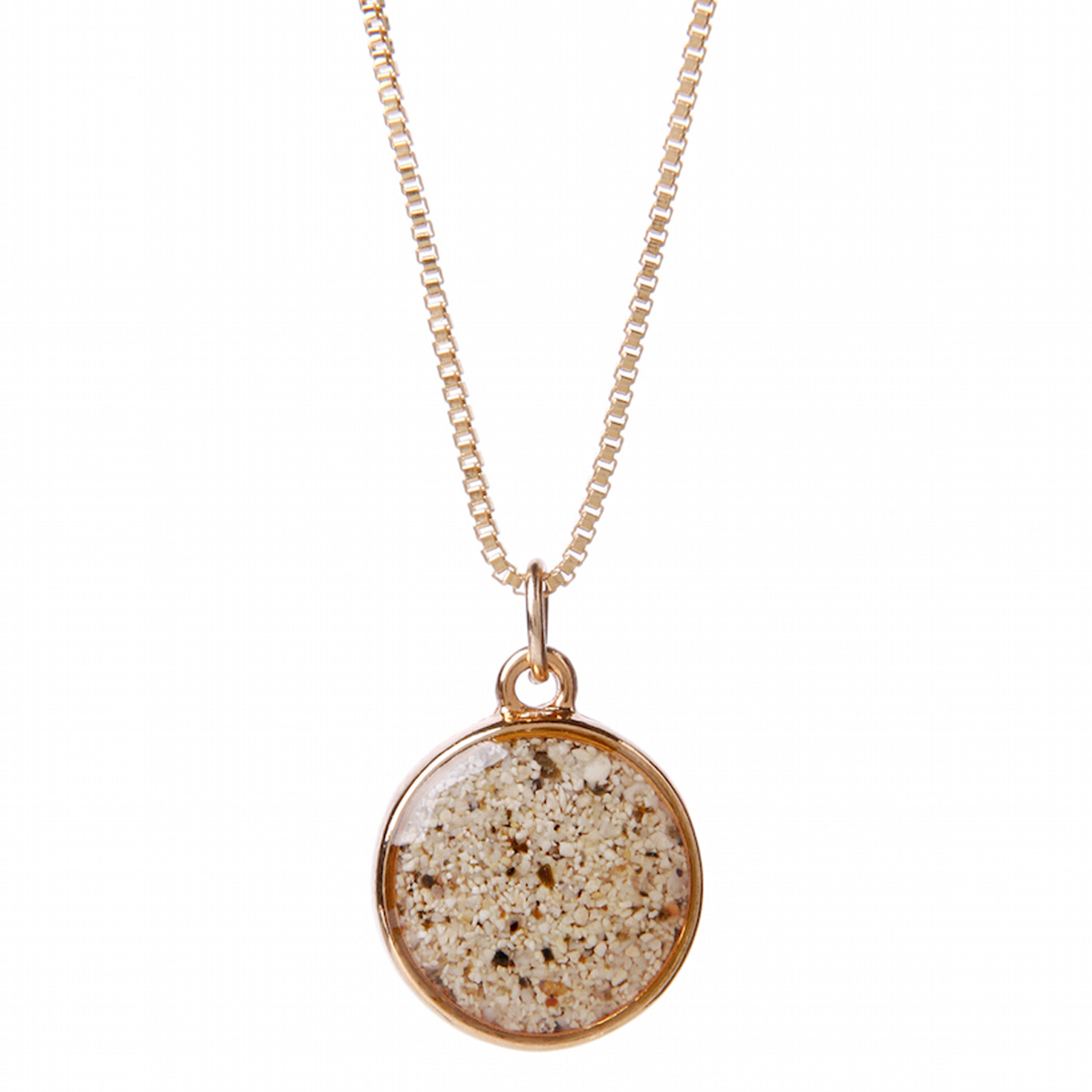gold sandglobe necklace