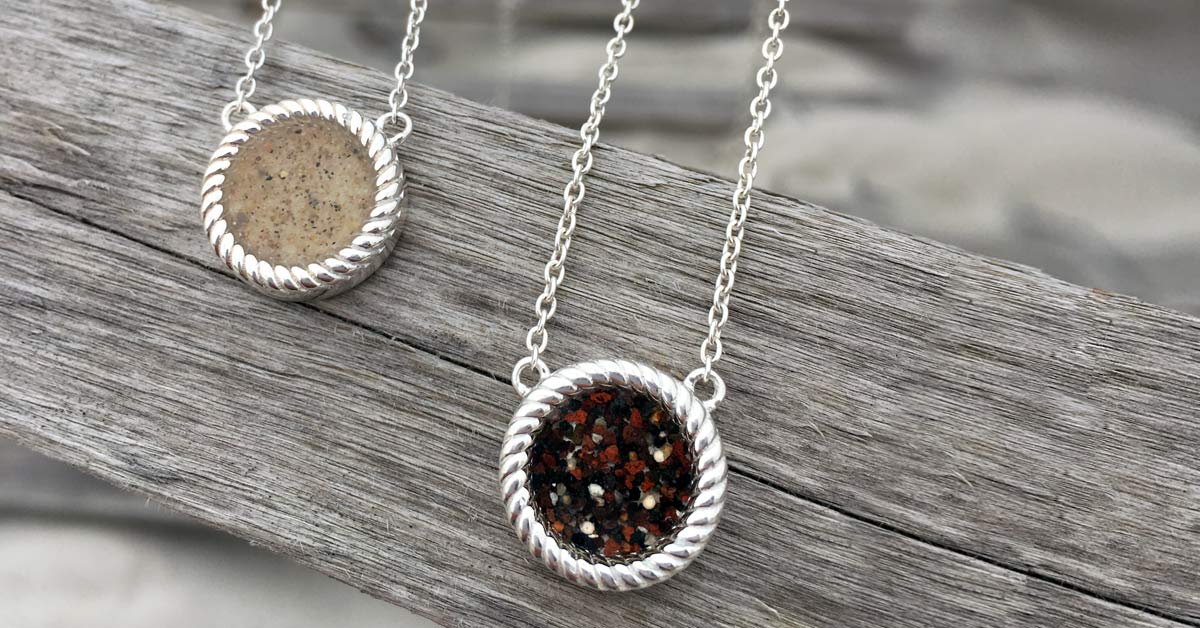 Santorini Beaches necklace