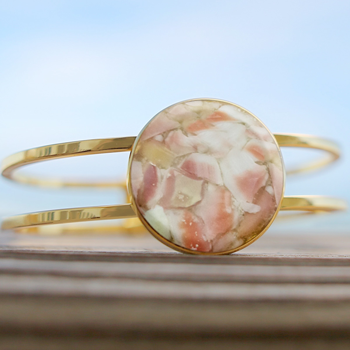 crushed shell jewelry