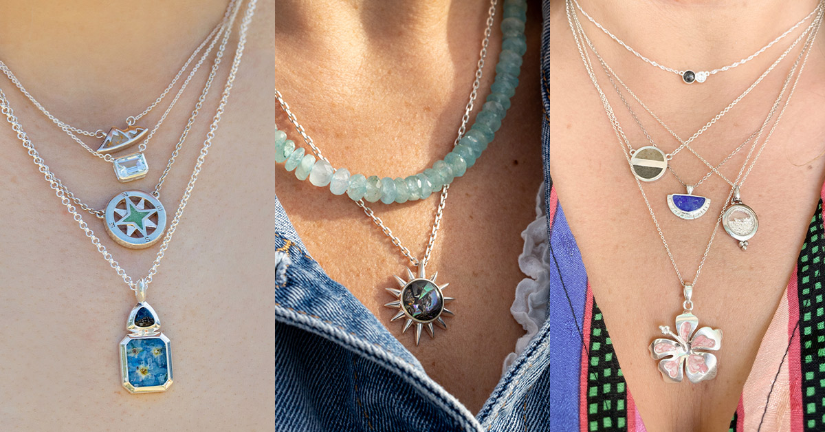 layered necklaces