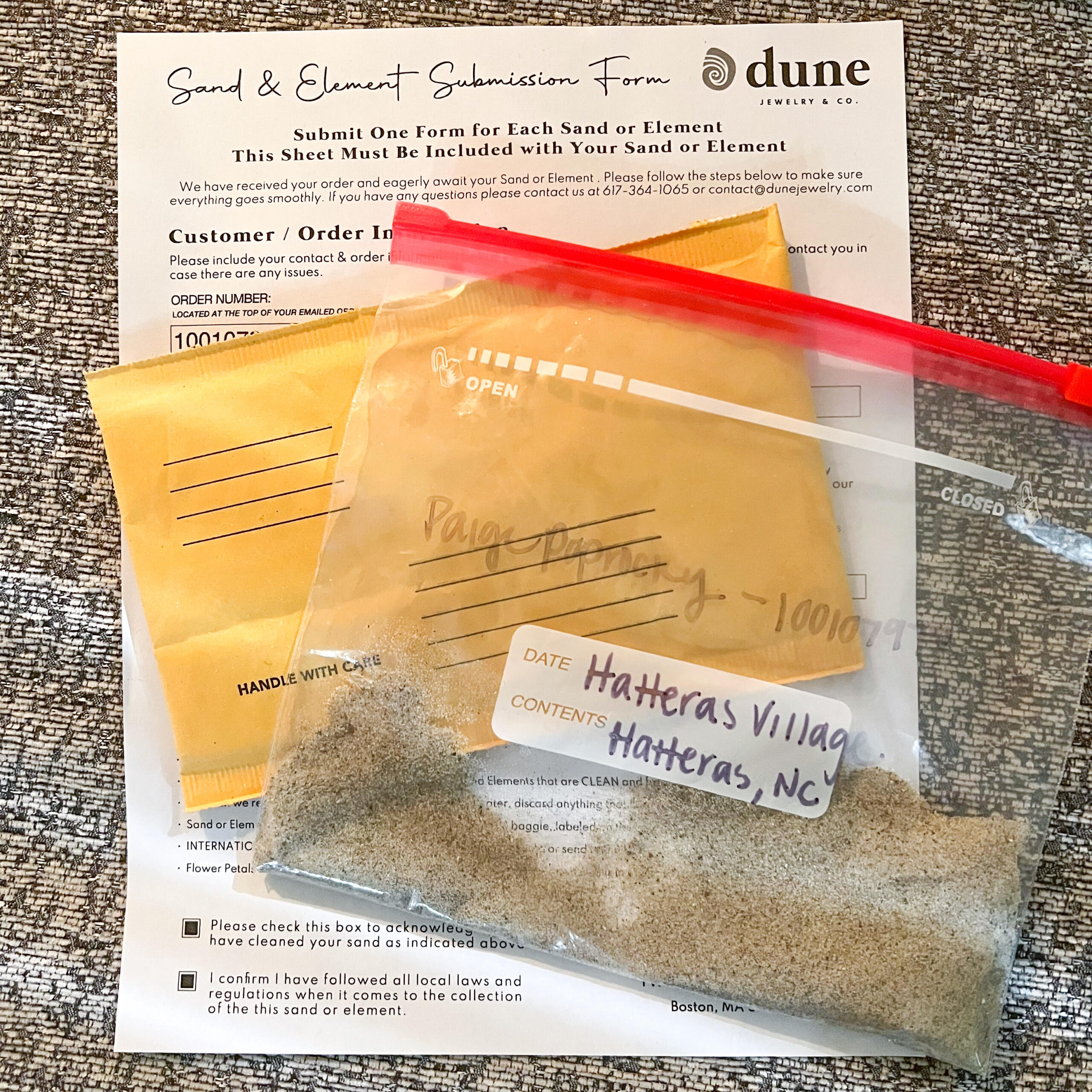 double ziplock bag