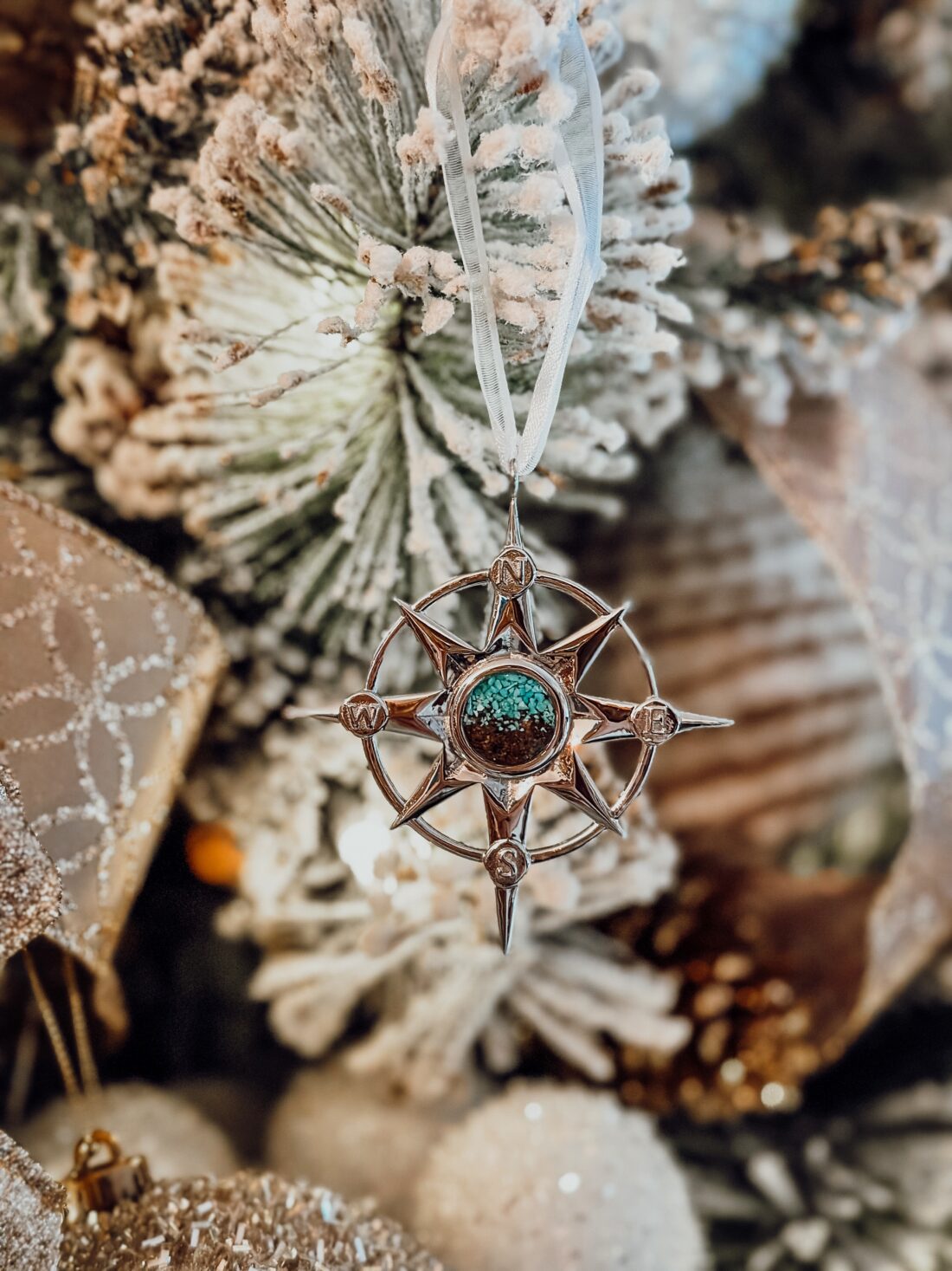 Personalized Compass Ornament Friend Gift Jami Santor
