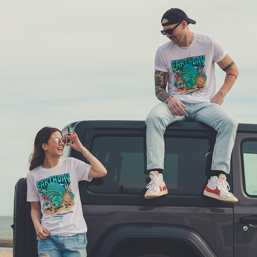 Earth Day Jewelry, Earth-Inspired Jewelry, Dune Jewelry's concert t-shirts.