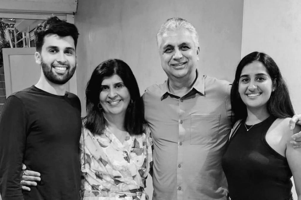 Jharna Aswani and family at family-owned business Majesty Jewelers in Sint Maarten