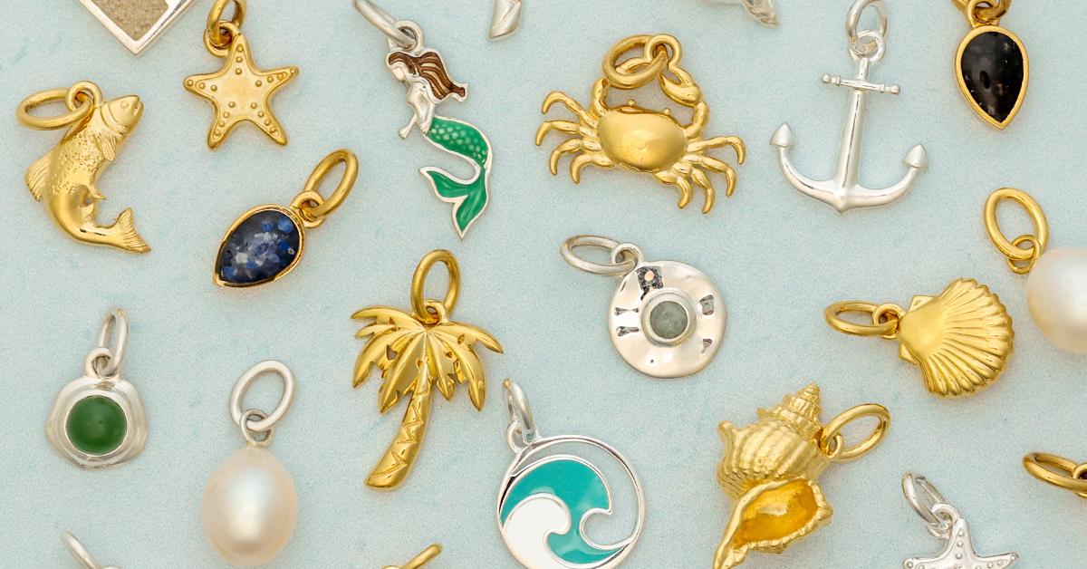 Travel Treasure charm collection, perfect for capturing travel memories into charm bracelets, charm necklaces, and charm earrings.