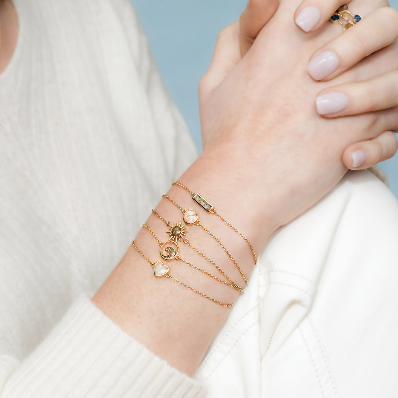 Delicate Dune Wave Bracelet - 14k Gold Vermeil