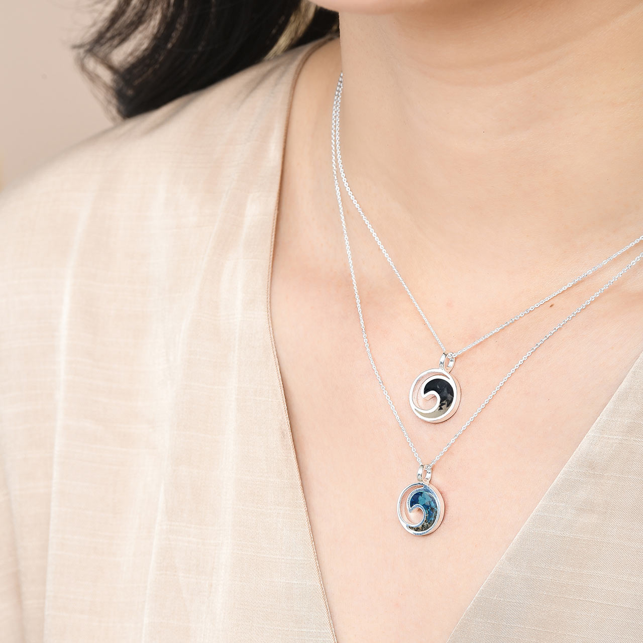 Dune Jewelry x 4ocean - Wave Necklace - Bali Gradient