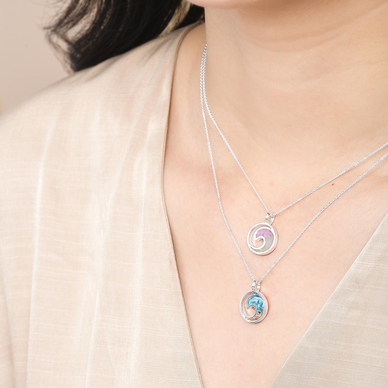 Dune Jewelry x 4ocean - Wave Necklace - Florida Gradient
