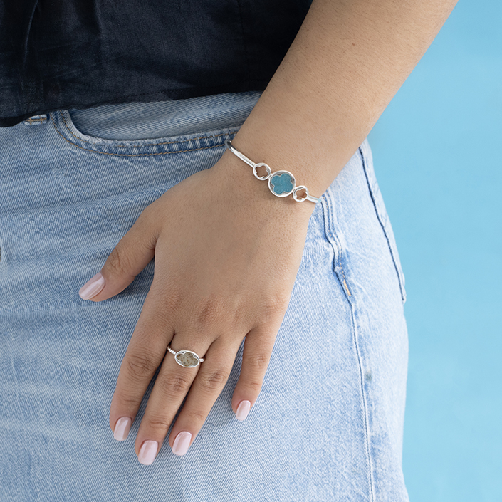 Water Clover Rope Ring by Christine Kesteloo