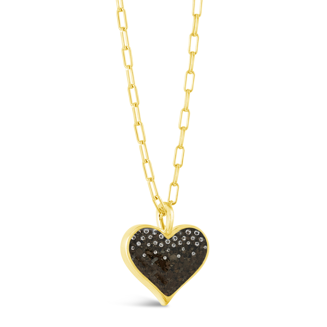 Heart of Sand Necklace - 14k Gold Vermeil - Diamond Gradient