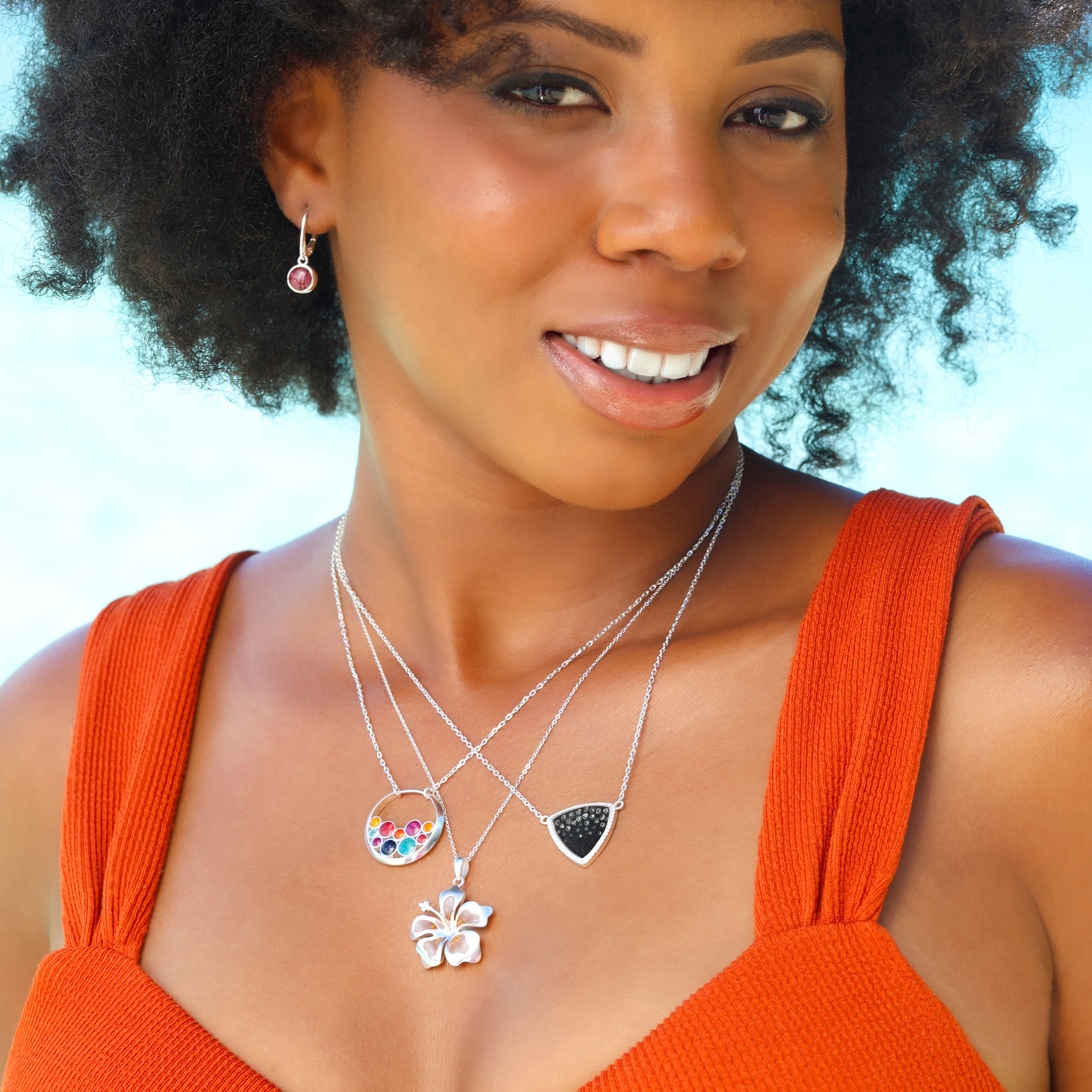 Icon Collection - Betty White Hibiscus Necklace