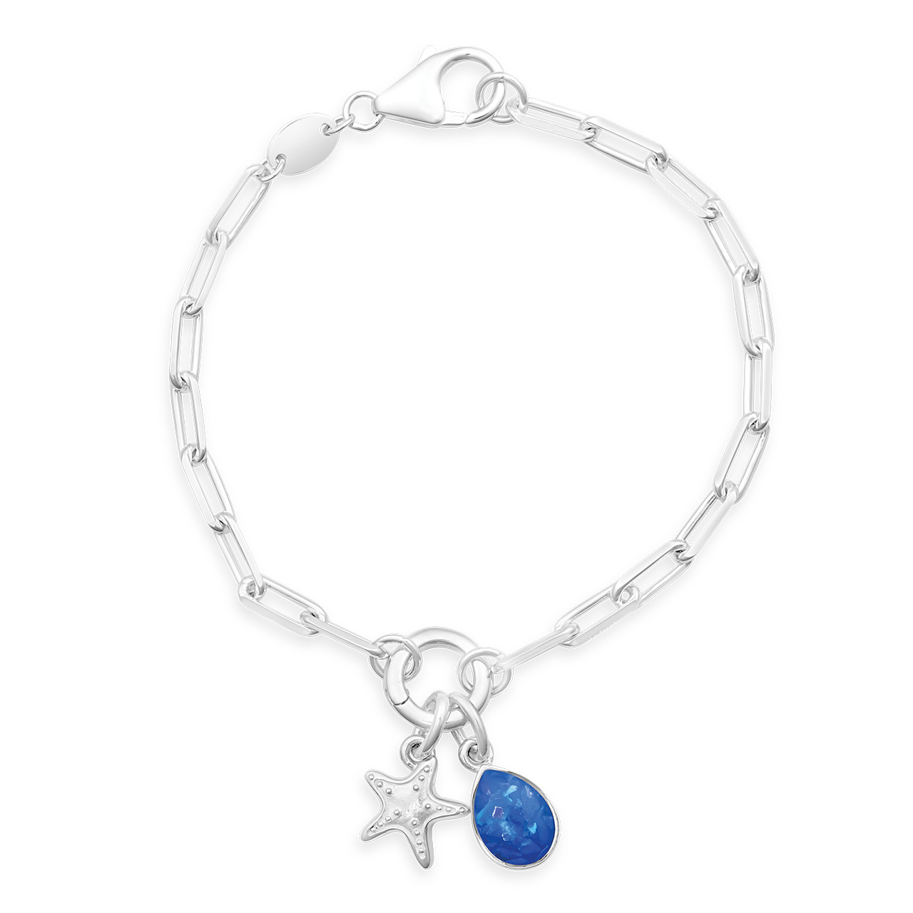 Travel charm bracelet with custom charms, nautical jewelry beach charm bracelet.