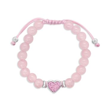 Dune Jewelry x 4ocean Breast Cancer Awareness Beaded Bracelet - Rose Quartz