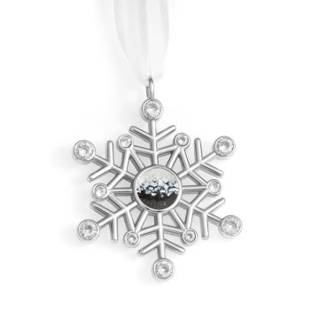 2026 Snowflake Ornament - Mother of Pearl Gradient