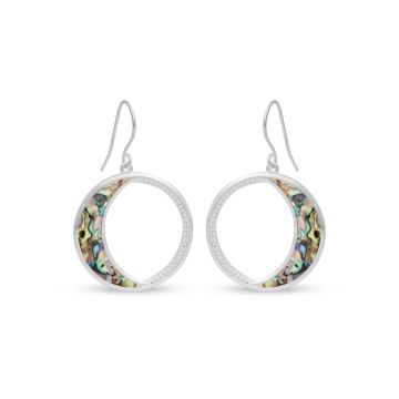 Eclipse Drop Earrings by Tiffany Rice - Dune Silver