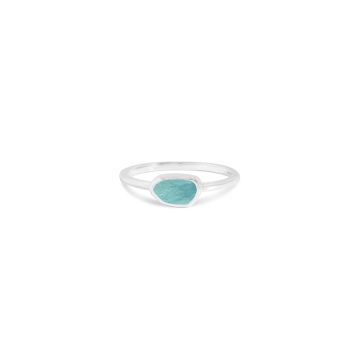 Organic Stacker Ring - Larimar