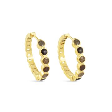 &earth - Our Planet Hoop Earrings - Gold