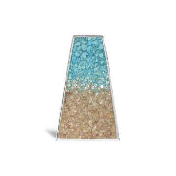 Athena Pendant - Diamond & Turquoise Gradient