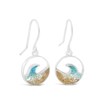 BC - Cresting Wave Drop Earrings - Ocean Gradient
