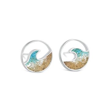 BC - Cresting Wave Stud Earrings - Ocean Gradient