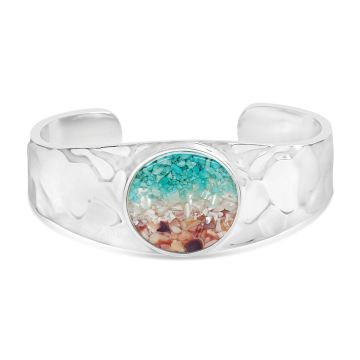 BC - Round Hammered Cuff - Alaska Gradient