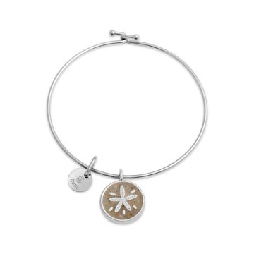 Beach Bangle - Sand Dollar Circle
