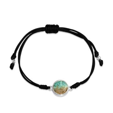 Black Cord Bracelet - Round - Custom Gradient