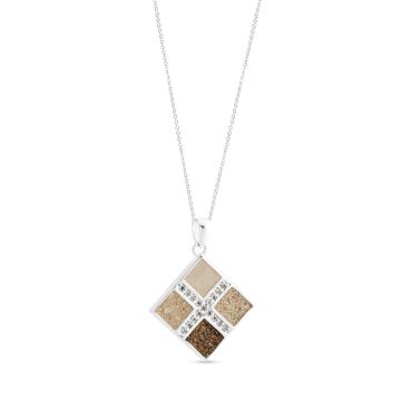 Cross Roads Necklace - Aquamarine