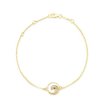 Delicate Dune Wave Bracelet - 14k Gold Vermeil