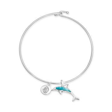 Dolphin Bangle Larimar