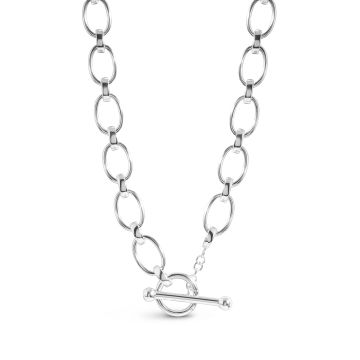 Toggle Link Chain Oval - Dune Silver