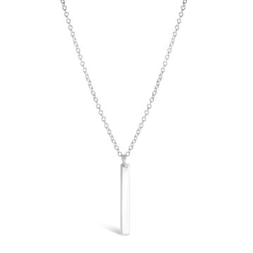 Engravable Necklace - Vertical Bar