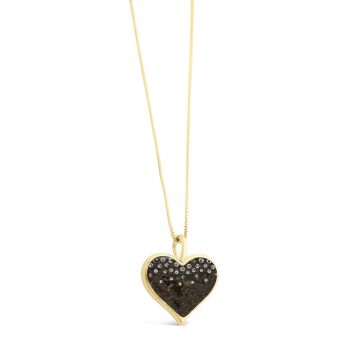 Heart of Sand Necklace - 14k Gold Vermeil - Diamond Gradient