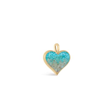 Heart of Sand Pendant - Dune Gold - Turquoise Gradient