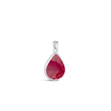 Large Teardrop Pendant - Dune Silver