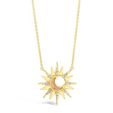Luna Beam Necklace by Camille Kostek - 14k Gold Vermeil