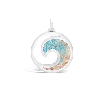 Luxe Wave Pendant - Turquoise Gradient