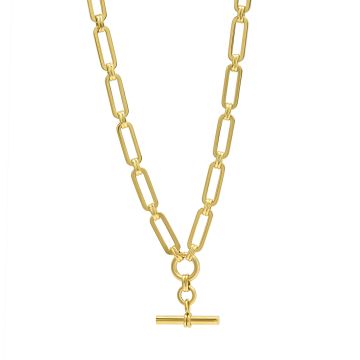 Mi Tesoro - Paper Clip Link Necklace Gold