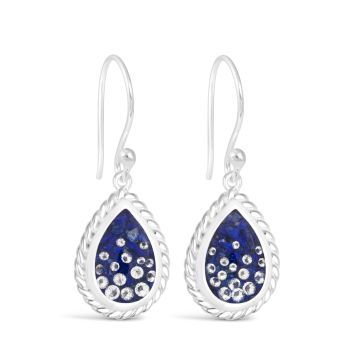 Modern Mermaid Earrings by Captain Kate - Diamond & Lapis