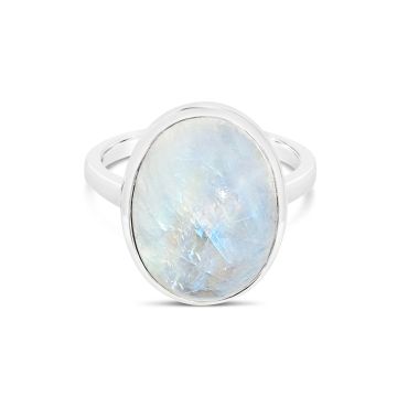 Camille Kostek jewelry, moonstone cabochon ring.