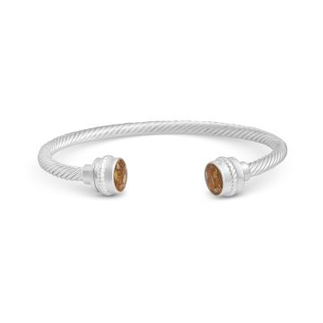 Rope Cuff Bracelet - Dune Silver