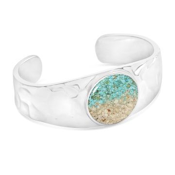Round Hammered Cuff - Gradient | Dune Jewelry Sterling Silver Bracelets & Bangles
