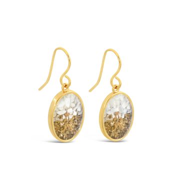Sandrop Earrings - Large - 14k Gold Vermeil - Mother of Pearl Gradient